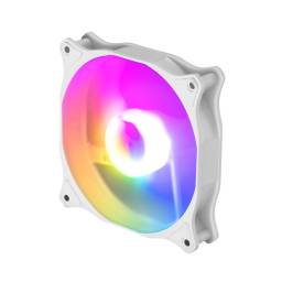 Fan Cooler Shot Gaming RGB F101W 120x120 Blanco (KIT 1 Unidad)