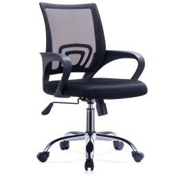 Silla de Oficina Ejecutiva Mesh A-998 con Posabrazos Negro