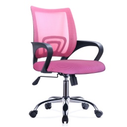 Silla de Oficina Ejecutiva Mesh A-998 con Posabrazos Rosado