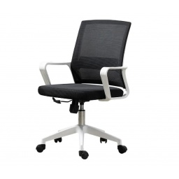 Silla de Oficina Ejecutiva Ryan Negro y Blanco