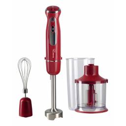 Mixer Punktal PK-596 MA con Batidor Vaso Picadora 600W Rojo