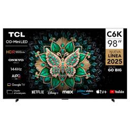 Televisor QD-Mini LED Smart TV TCL 98C6K 98 4K UHD - 2 USB, 4 HDMI