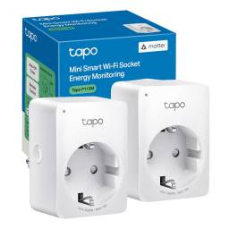 Enchufe Inteligente TP-LINK TAPO P110M WiFi Medidor Consumo (Kit 2 Unidades)
