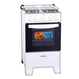 Cocina Super Gas Punktal PK-250C Mesada Inox Blanco