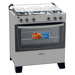 Cocina Super Gas Punktal PK-299C Mesada Acero Titanium