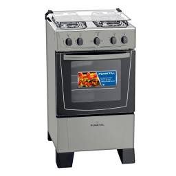 Cocina Combinada Punktal PK-6617 Mesada Inox Auto Limpieza Titanium 