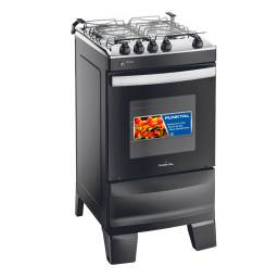 Cocina Combinada Punktal PK-744C Grill 50 L Encendido con Luz Negro