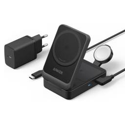 Cargador Magn�tico Anker MagGO 3 en 1 15W + Cargador USB-C 40W Negro