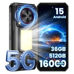 Celular Robusto Oukitel WP56 5G, 6.8" FHD, 12GB+24GB Ram, 512GB Rom, 16000mAh