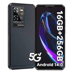 Celular Robusto Oukitel WP50 5G, 6.6" FHD, 4GB+12GB Ram, 256GB Rom, 6500mAh