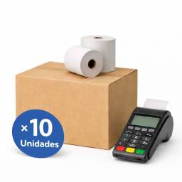 Rollos T�rmicos 57x40mm x 10 Unidades Para POS y Tickets