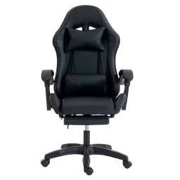 Silla Gamer Shot Gaming SHOT-2025 Negra con Masajeador y Apoyapies