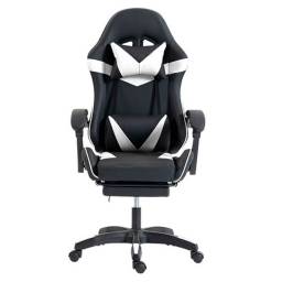 Silla Gamer Shot Gaming SHOT-2025 Blanca con Masajeador y Apoyapies