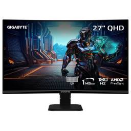 Monitor Gigabyte Curvo GS27QCA 27 QHD 180hz 1ms - DP, 2xHDMI