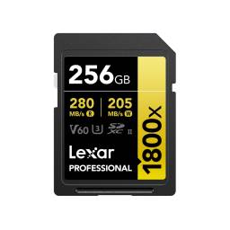 Memoria SDXC Lexar Pro 1800X 256GB UHS-II Gold Series
