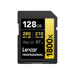 Memoria SDXC Lexar Pro 1800X 128GB UHS-II Gold Series