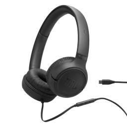Auriculares JBL Tune 530C Cableado Plegables USB-C Negro - Manos libres