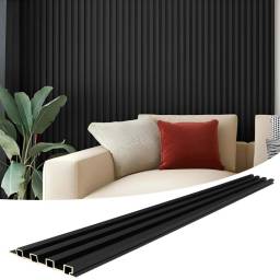 Revestimiento Wall Panel WPC 290x16.7 cm Interiores Simil Madera Negro