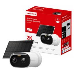 C�mara Wi-Fi Mercusys C410 KIT 2K Bater�a + Panel Solar