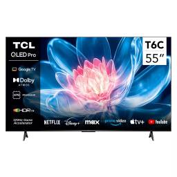 Televisor QLED Smart TV TCL 55T6C 55 4K UHD Google TV