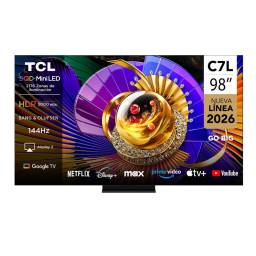 Televisor SQD-Mini LED Premium TCL 98C7L 98 4K UHD Google TV
