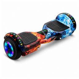 Patineta El�ctrica Hoverboard Bluetooth cRodilleras AzulNaranja