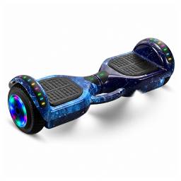 Patineta El�ctrica Hoverboard Bluetooth cRodilleras Azul Nebulosa