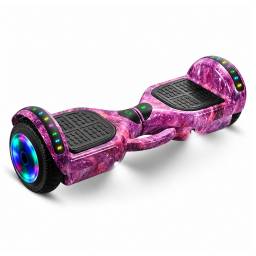 Patineta El�ctrica Hoverboard Bluetooth Rosa Nebulosa