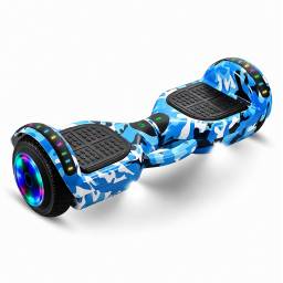 Patineta El�ctrica Hoverboard Bluetooth Azul Camuflado
