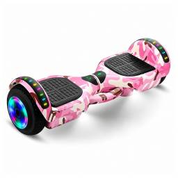 Patineta El�ctrica Hoverboard Bluetooth Rosa Camuflado