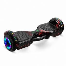 Patineta El�ctrica Hoverboard Bluetooth NegroRojo