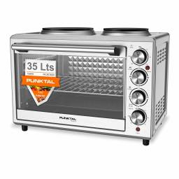 Horno El�ctrico Punktal PK-36 35L con Grill y 2 Hornallas Inox