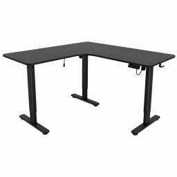 Escritorio Esquinero El�ctrico Regulable cPanel 160x140x60cm Negro