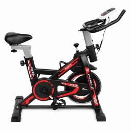 Bicicleta Spinning Profesional Ergométrica Disco 13Kg Premium Negra