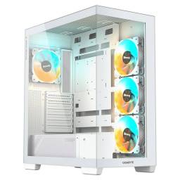 Gabinete Gigabyte C500 ICE Vidrio Templado 4 Fanes ARGB Blanco (Sin Fuente)