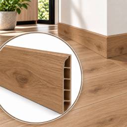 Z�calo SPC S�mil Madera 2.40m Resistente Marr�n 05005