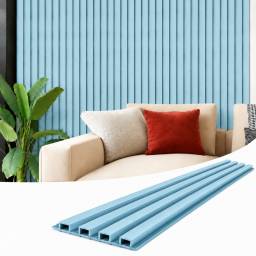 Revestimiento Wall Panel WPC 290x16.7 cm Simil Madera Celeste