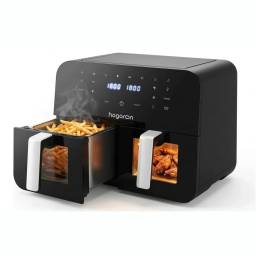 Freidora de Aire Hogaron Doble Canasto Digital 2400W 9L