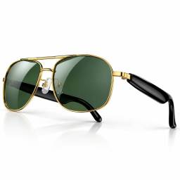 Lentes de Sol Blackview D1 Pro Parlantes Bluetooth Llamadas Dorado
