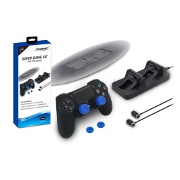 KIT DOBE Super Game Kit para Playstation 4 (Auriculares, Base y Acc)