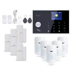 KIT de Alarma TUYA Smart TS970ALT, WIFI, APP + 5 PIR + 5 Magnticos