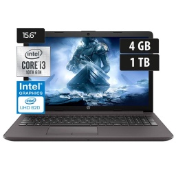 Notebook HP 250 G7, Core i3-1005G1, 4GB, 1TB, 15.6" HD, Win 10 Pro