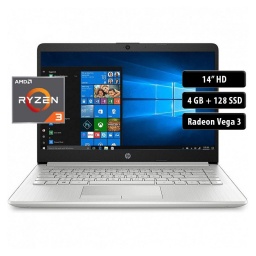 Notebook HP 14-dk1022wm, Ryzen 3 3250U, 4GB, 128SSD, 14", Win 10