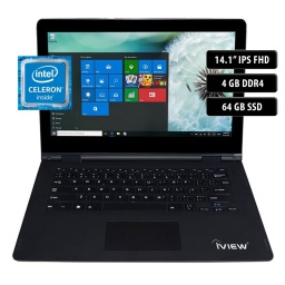 Notebook IVIEW 1430NB, DC N3350, 4GB, 64GB, 14,1" FHD, Win 10
