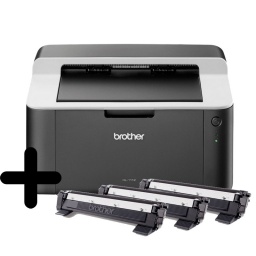 Impresora Láser Brother HL-1212W Monocromática - USB + 2 Toner Extra
