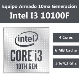 INTEL Core I3 10100F 10ma Gen + Mother H510M (Configura tu PC)
