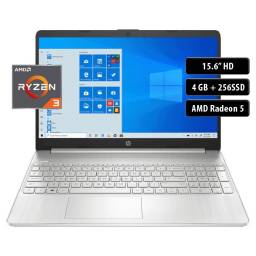 Notebook HP 15-EF1009LA, Ryzen 3 4300U, 4GB, 256SSD, 15.6" HD, Win 10