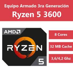 AMD Ryzen 5 3600 3ra Gen + Mother A520M (Configura tu PC)