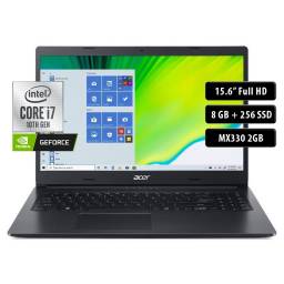 Notebook Acer A315-57G, Core i7-1065G7, 8GB, 256SSD, 15.6" FHD, MX330 2GB