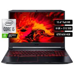 Notebook Acer Nitro AN515, Core i5-10300H, 8GB, 512SSD, 15.6" FHD, GTX1650 4GB
